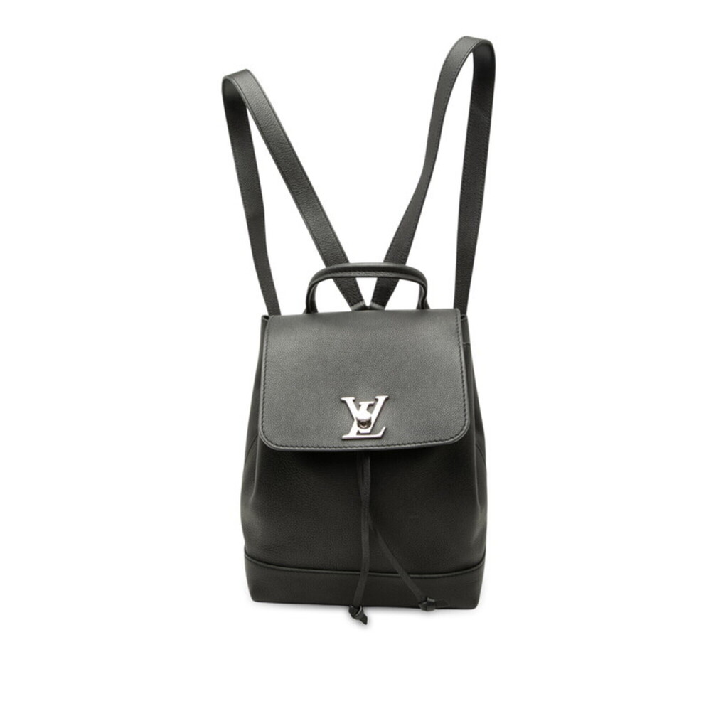 Louis Vuitton Lockme Backpack, M41815, Noir (Black Leather), Women's LOUIS VU...